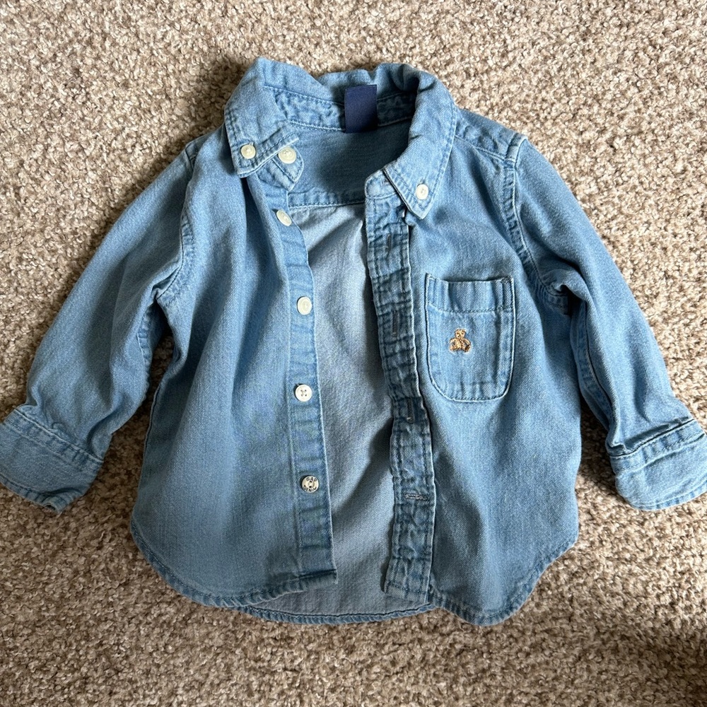 Gap Kids - 12-18Mo Denim Long Sleeve
